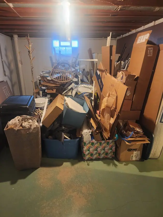 Roll-off dumpster container at job site for Construction Dumpster Rental in Southgate